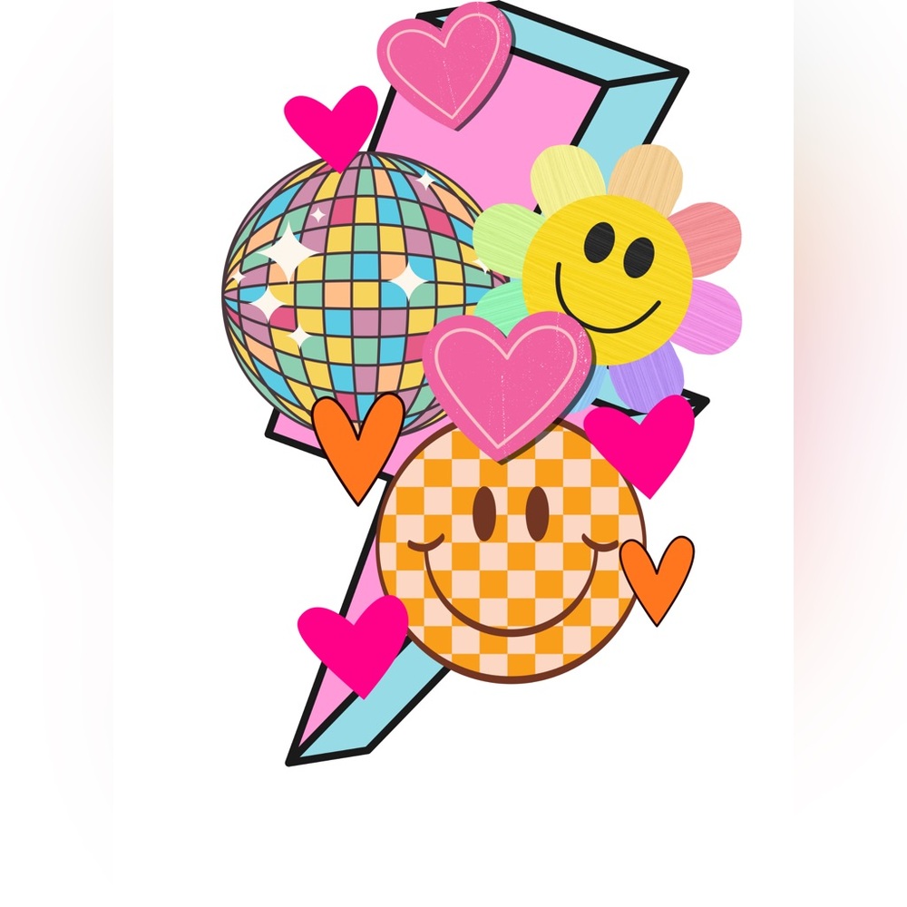 Colorful Smiley Face digital image